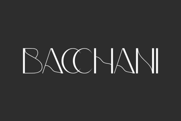 Bacchani Font: Ultra-Modern Display Type for Crafters
