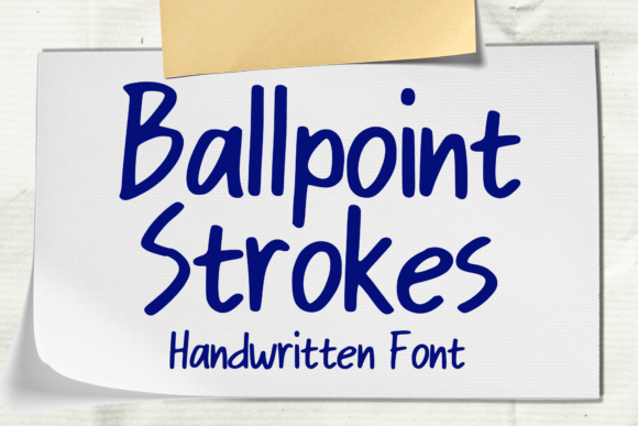Ballpoint Strokes: A Fun Display Font for Modern Branding