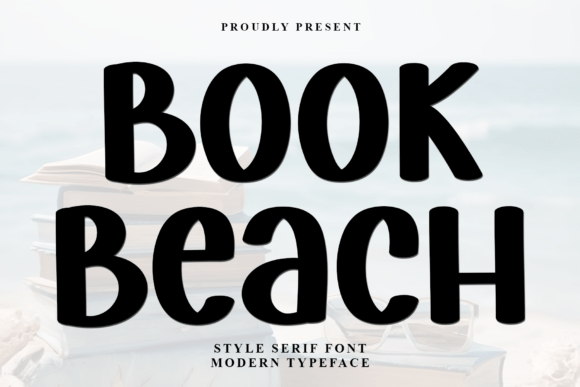 Book Beach: A Festive Display Font for Holiday Campaigns