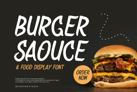 Burger Saouce: A Juicy Display Font for Playful Brands