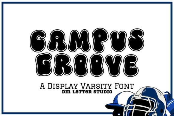Campus Groove: A Bold Display Font for Editorial Design