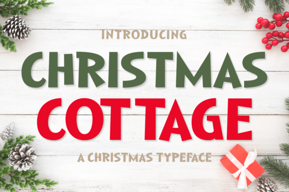 Christmas Cottage: A Festive Display Font for Makers
