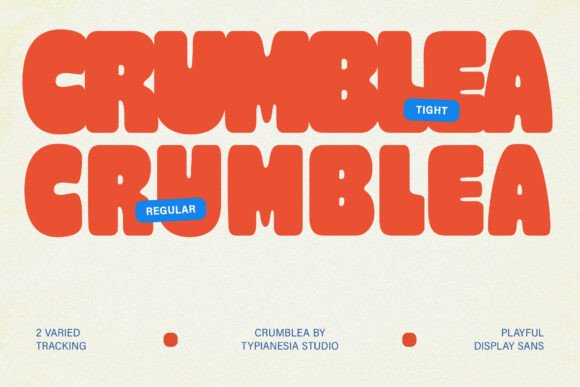 Crumblea: A Playful Retro Display Font for Modern Editorial Design
