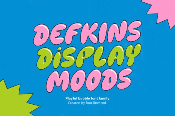Defkins Display Moods: A Playful Typeface for Editors