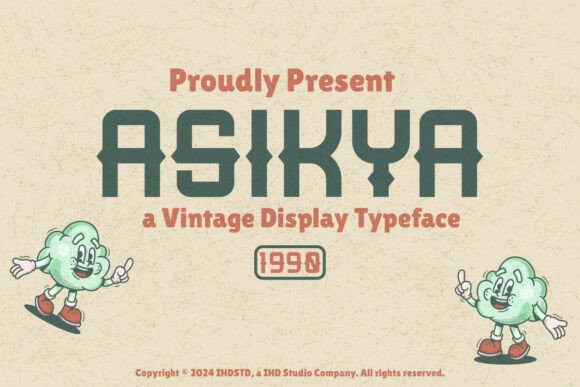 Elevate Editorial Design with Asikya Vintage Display Fonts