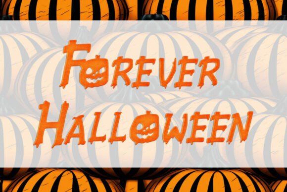 Forever Halloween: A Playful Display Font for Makers