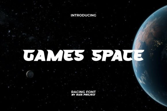 Games Space Font: Playful Display Type for Makers