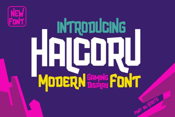 Halcoru: A Futuristic Display Font for Digital Brands