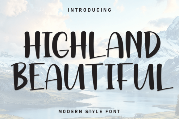 Highland Beautiful: A Playful Display Font for Modern Campaigns