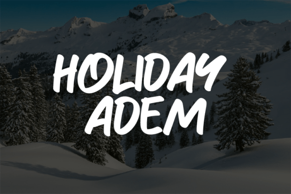 Holiday Adem: The Bold Display Font for Digital Branding