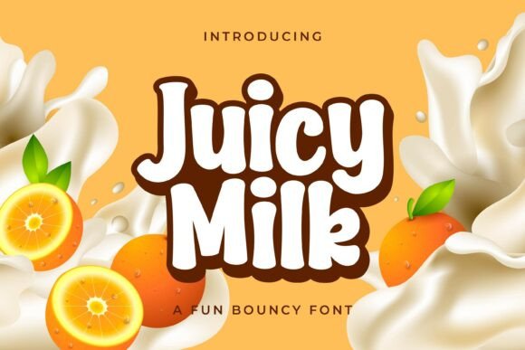 Juicy Milk: The Bold Display Font for Playful Brands