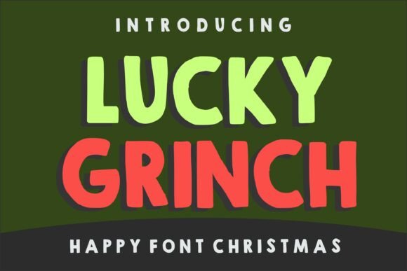 Lucky Grinch: A Festive Display Font for Holiday Editorial Design