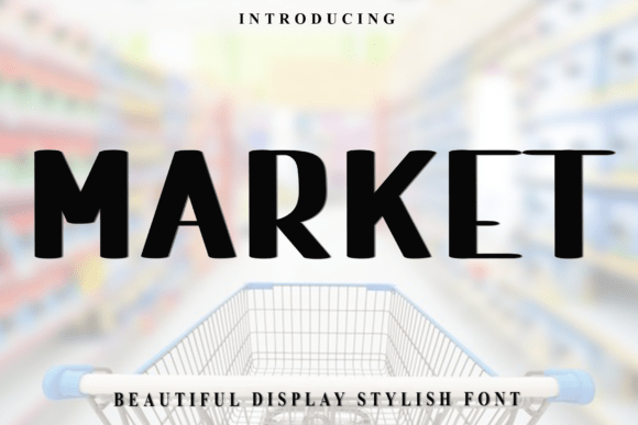 Market: A Festive Display Font for Holiday Branding