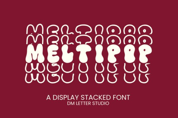 Meltipop Stacked: The Ultimate Retro Display Font for Bold Branding