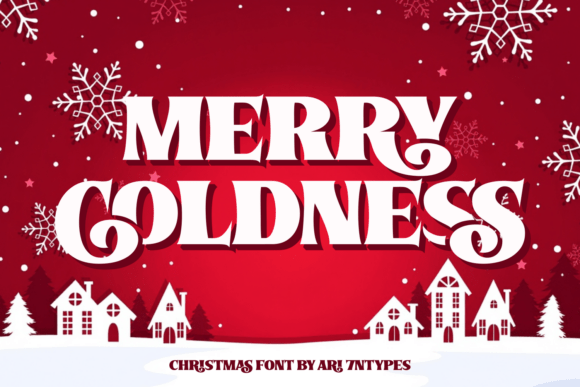 Merry Coldness: A Whimsical Christmas Display Font for Makers