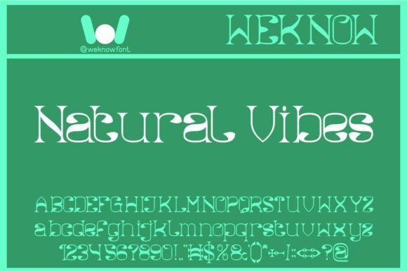 Natural Vibes: A Floral Display Typeface for Editorial Design