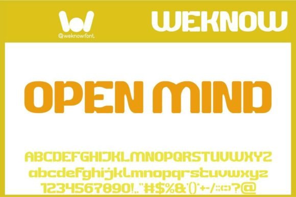 Open Mind Typeface for Futuristic Web Design