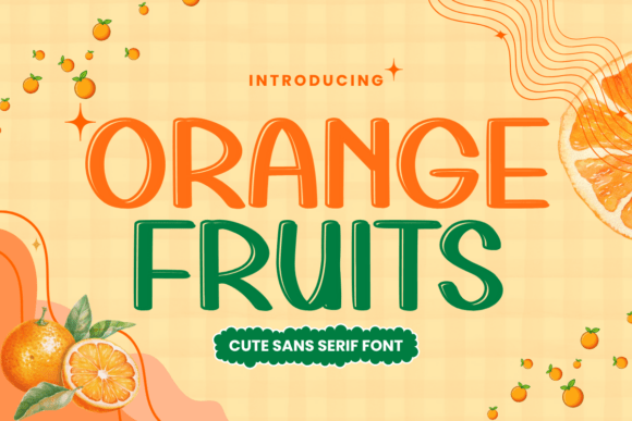 Orange Fruits: A Handwritten Display Font for Editorial Design