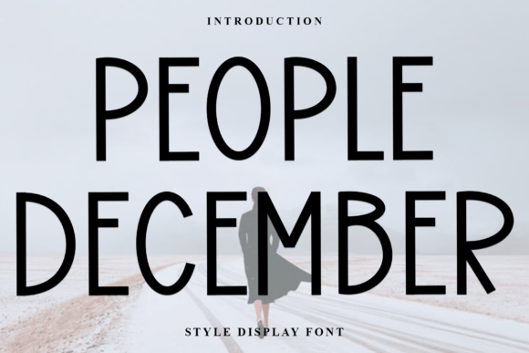 People December: A Soft Display Font for Campaigns