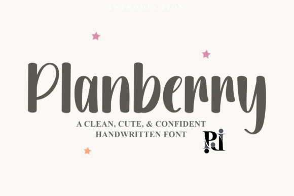 Planberry: A Bold Script Typeface for Modern Editorial Design