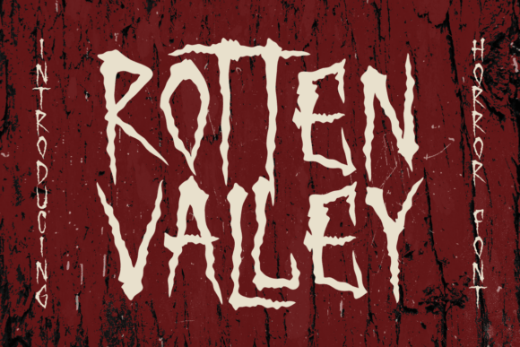 Rotten Valley Font: The Ultimate Horror Display Typeface