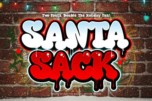 Santa Sack: A Whimsical Display Font for Holiday Branding