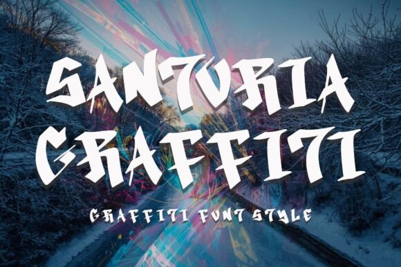Santoria Graffiti: The Modern Display Font for Bold Campaigns