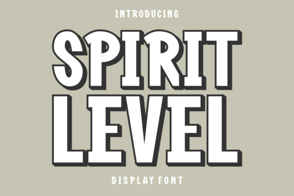 Spirit Level Font for Handmade Labels and Branding