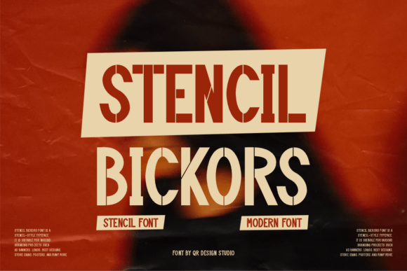 Stencil Bickors: A Bold Display Font for Web Headers