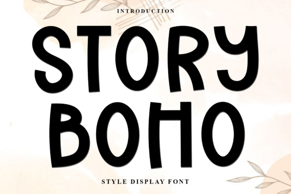 Story Boho: A Festive Display Font for Holiday Campaigns