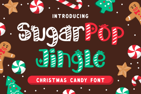 Sugarpop Jingle: A Festive Display Font for Holiday Makers