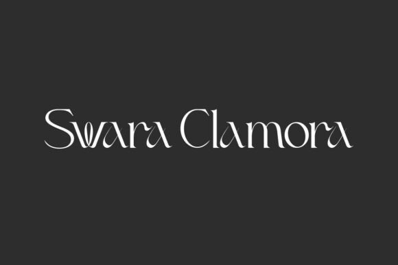 Swara Clamora: A Premium Display Font for Modern Branding
