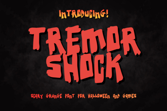 Tremor Shock: The Ultimate Display Font for Horror Branding