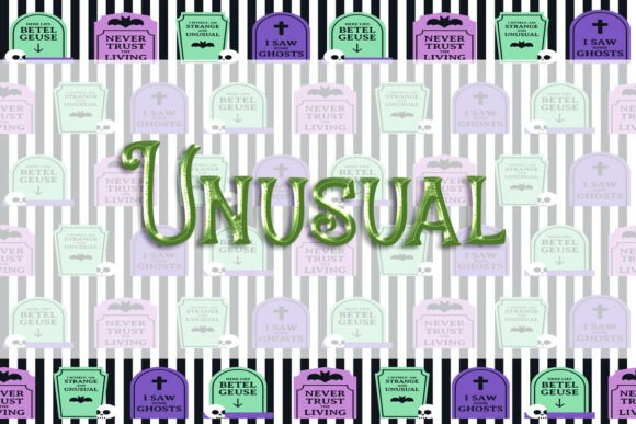 Unusual Font: The Perfect Display Typeface for Crafters