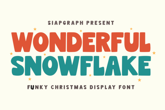Wonderful Snowflake: The Ultimate Retro Holiday Display Font