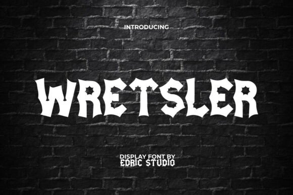 Wretsler: The Ultimate Monster Movie Display Font for Crafts